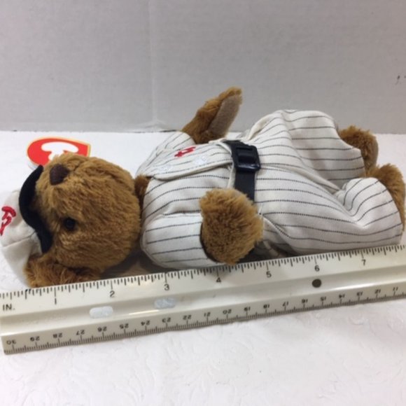 NEW TY The Attic Treasures Collection Cooper Baseball Bear Handmade Vtg - Picture 6 of 8